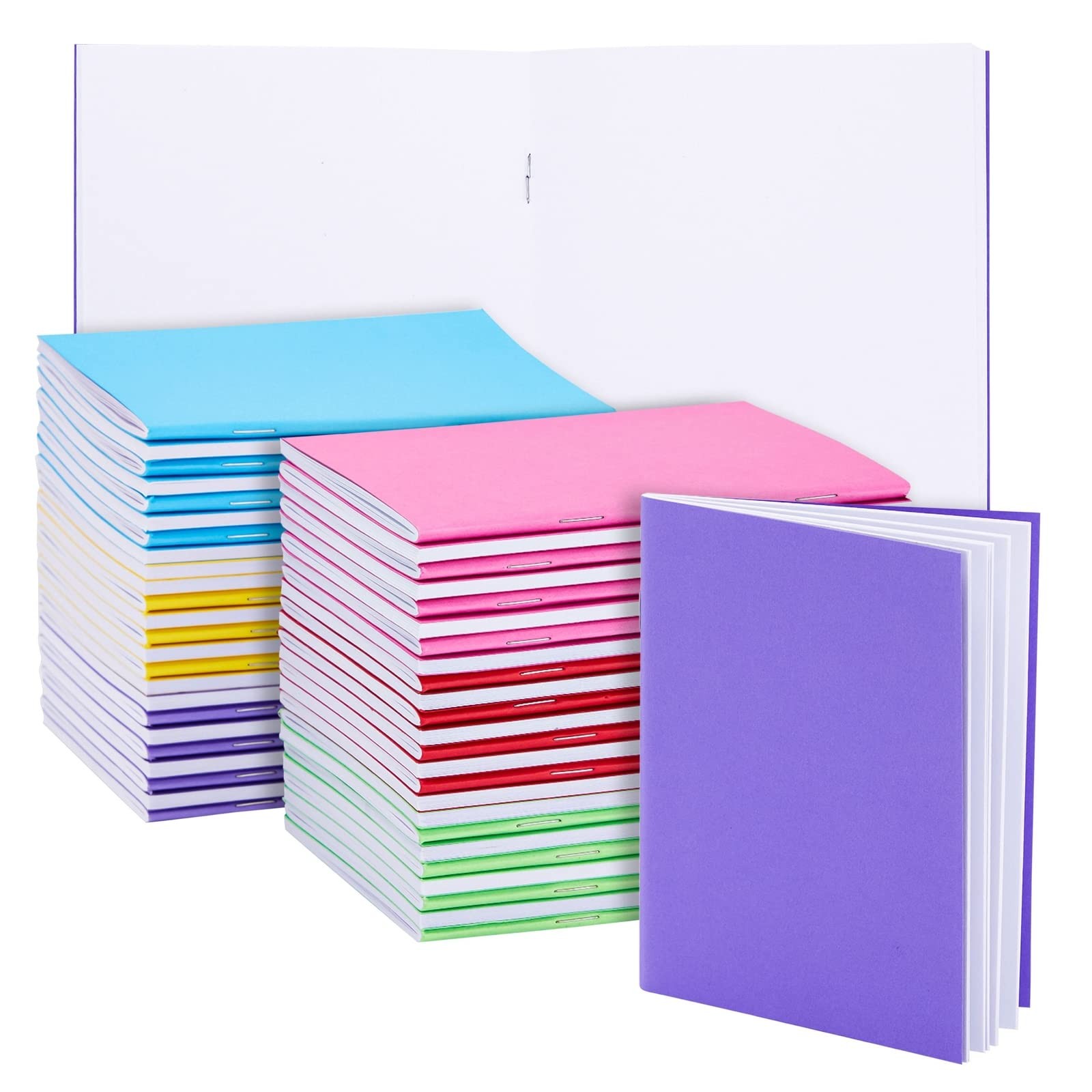 Paper Junkie 48 Pack Unlined Pocket Size 4.25 x 5.5 Inches, Multicolor 1