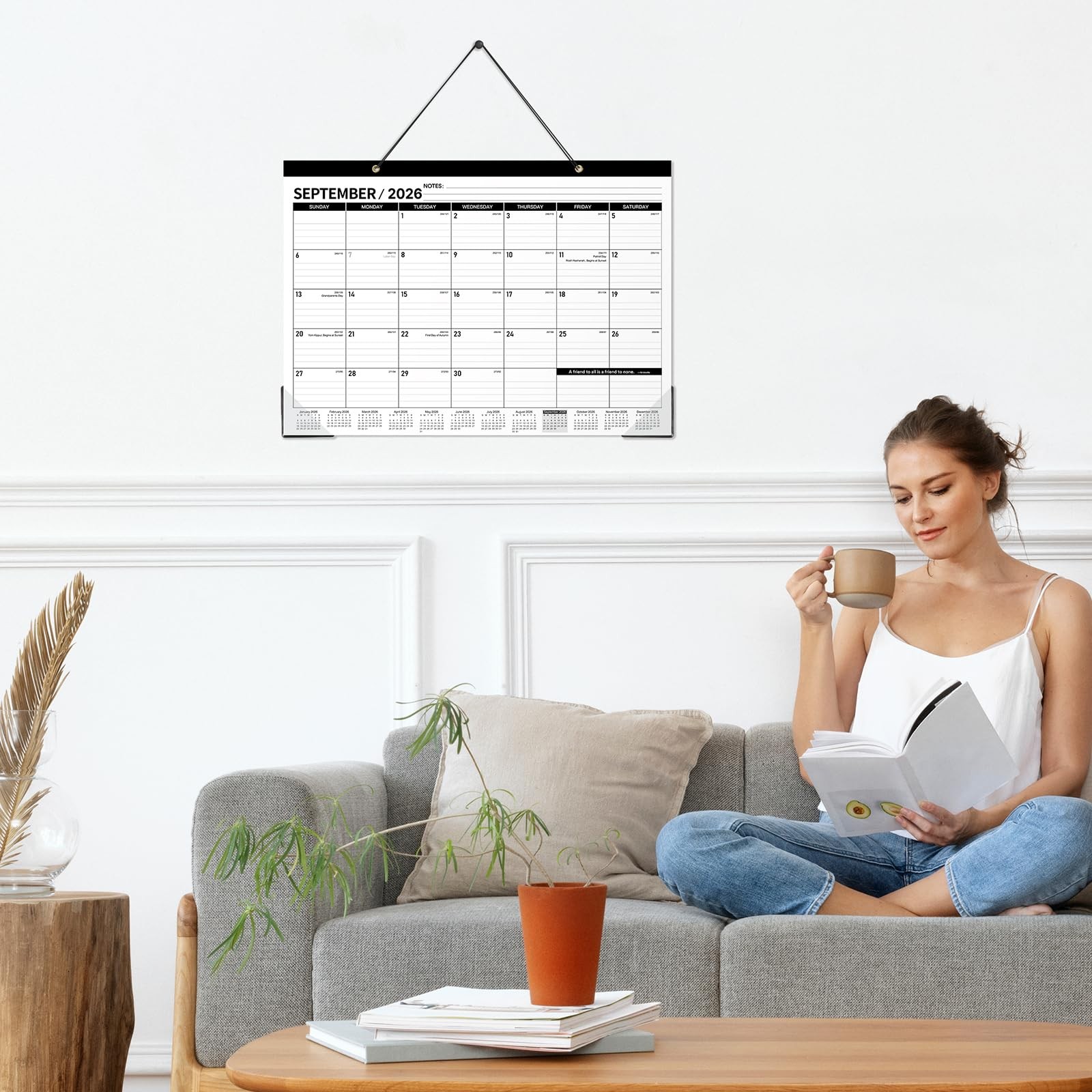 Desk Calendar 2026-2027 – JUL. 2026 – DEC 2027, 18 17″ x 12″, Multicolored