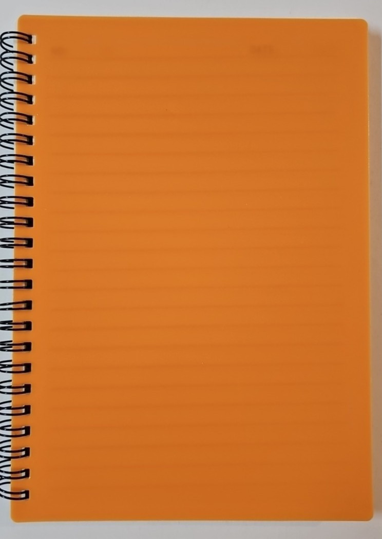 Lined Notebook PVC Cover 80 Lined Double-Spiraled Sheets 6 Colors 5.5 x8.5″ NEW