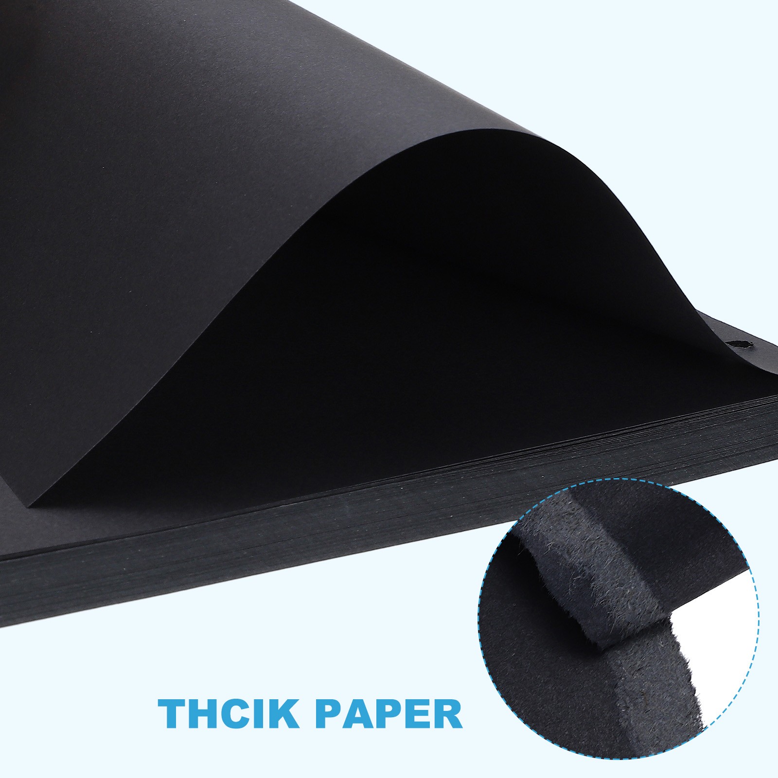 Refill Paper, Unlined Blank Kraft Paper 6 Rings for Book, 80 Sheets/160 Pages