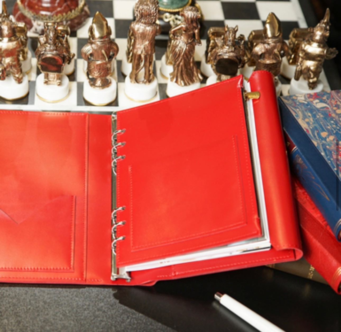 Leather cover A5 notebook. Just leather cover A5 for notebook with binder.