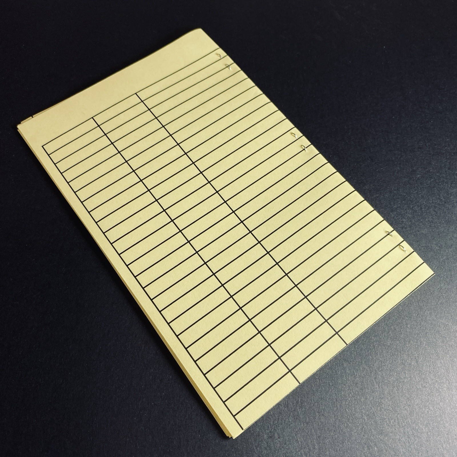 Vtg Handmade Notebook Legal Yellow Lined Paper Notes Work Office School Desk z
