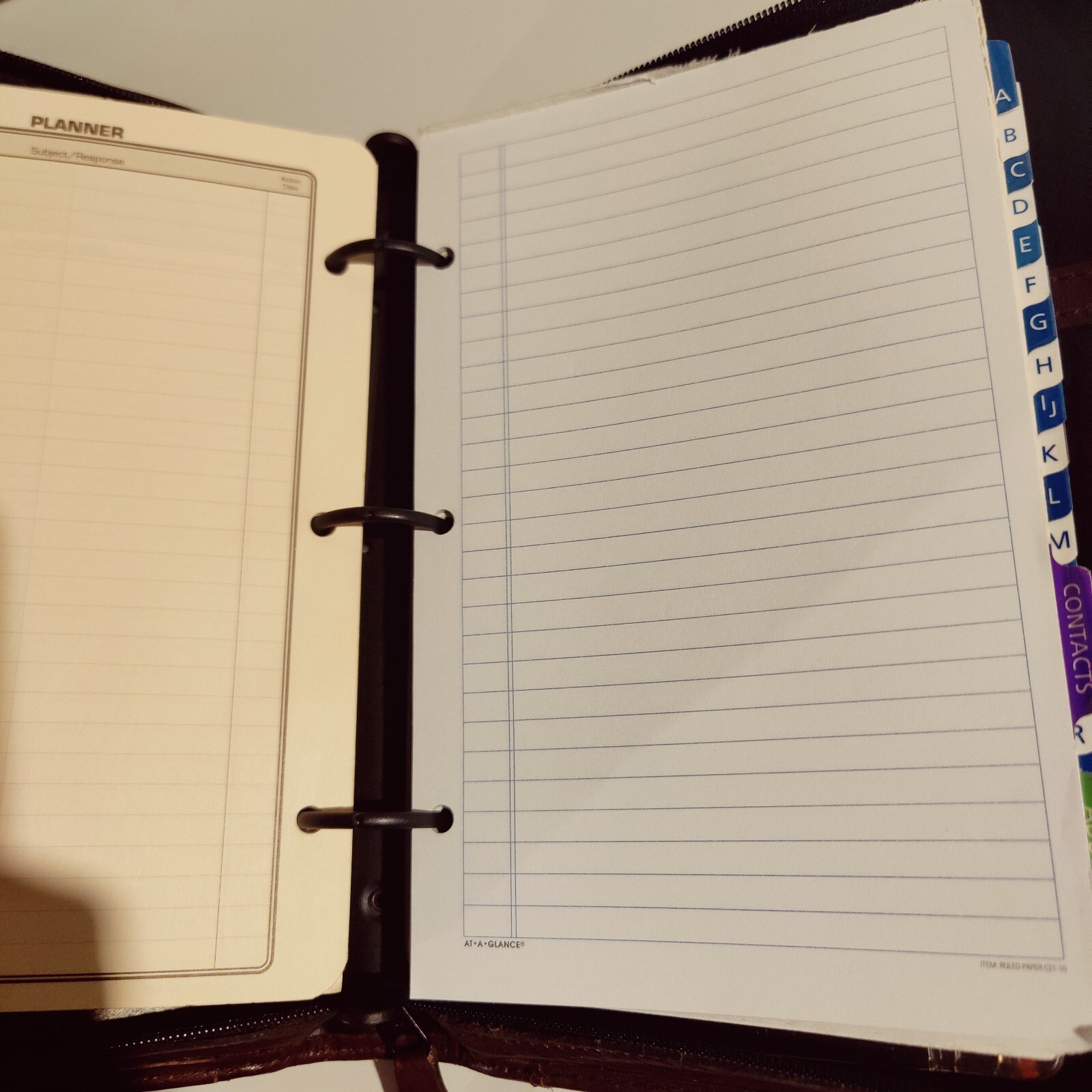 Blank* Vintage Day Planner Address Book Faux Leather Burgundy Time Systems