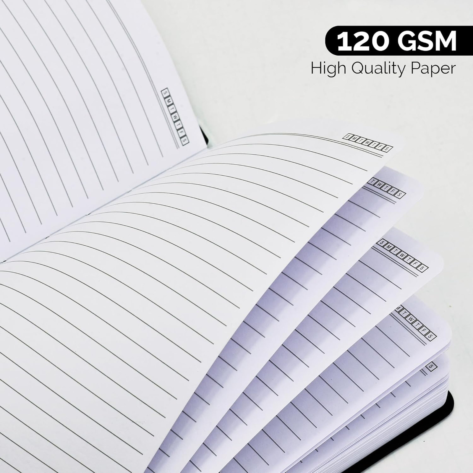 Hardcover Lined Journal Notebook 120 GSM Thick Paper Medium A5 256 Pages Brown