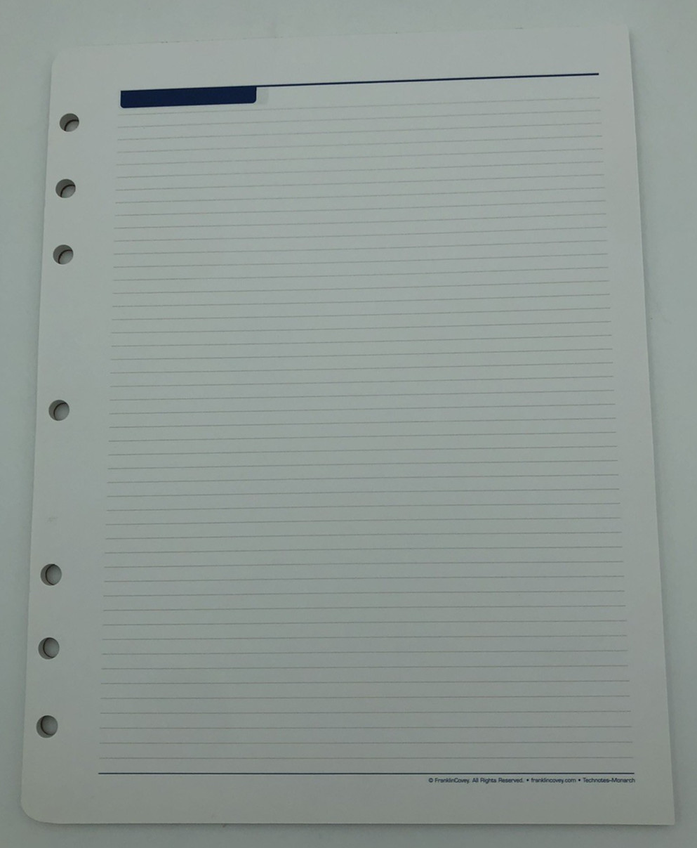 Franklin Covey 7-Ring Monarch Technotes Folio Pad