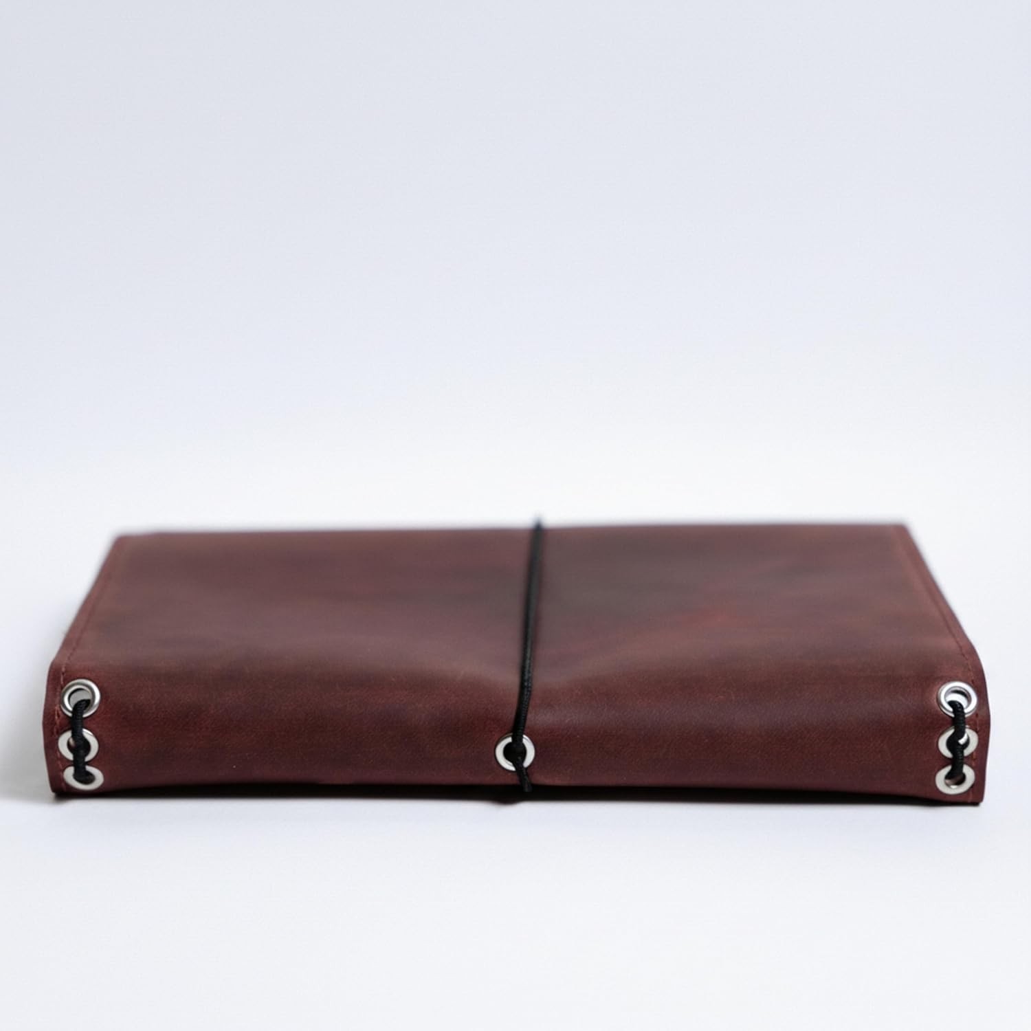 Leather A5 Notebook Cover Refillable Journal Case with Elastic Bands Pen Holder