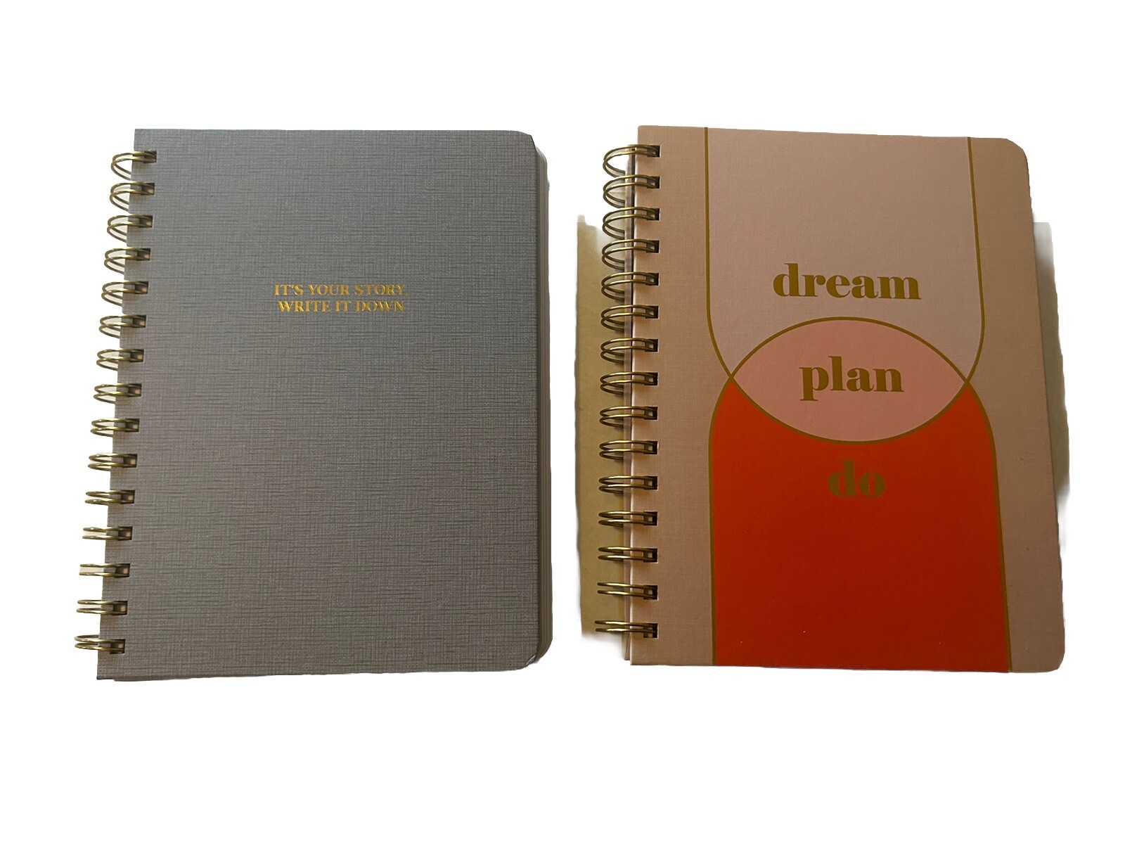 Caliber Hard Cover Journals Lot Of 2 200 Lined Pages 8”x6” Wire Bound New