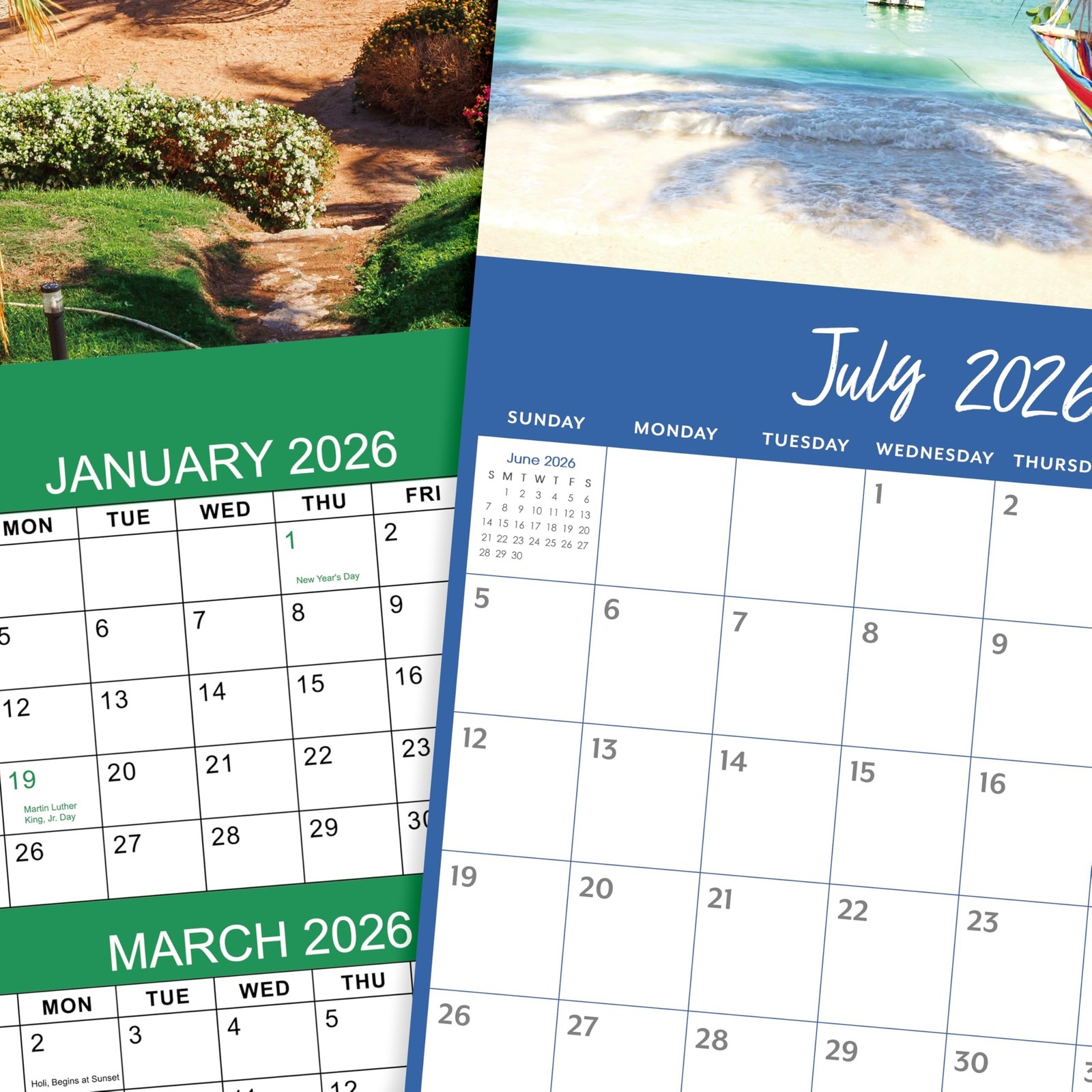 Calendar 2026-2027 – 18 Months Wall Calendar 2026-2027, Jul.2026 – Dec.2027, …