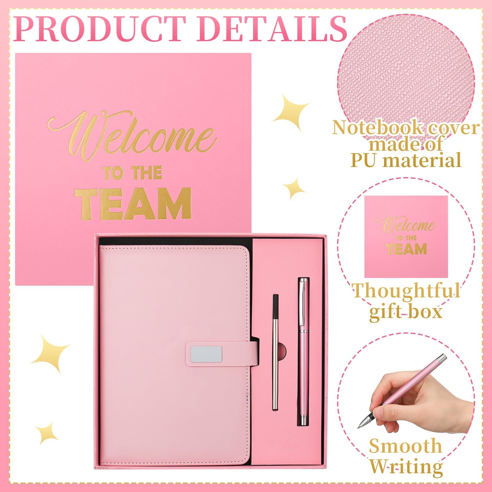 Sayglossy New Employee Welcome to The Team Gift 1 Count (Pack of 1), Pink