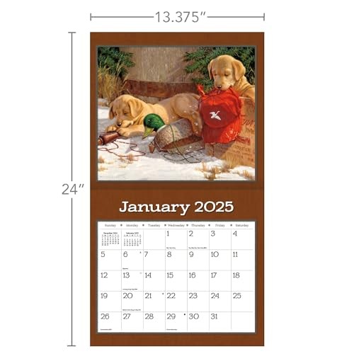 LANG Puppy 2025 Wall Calendar (25991001937) Multi