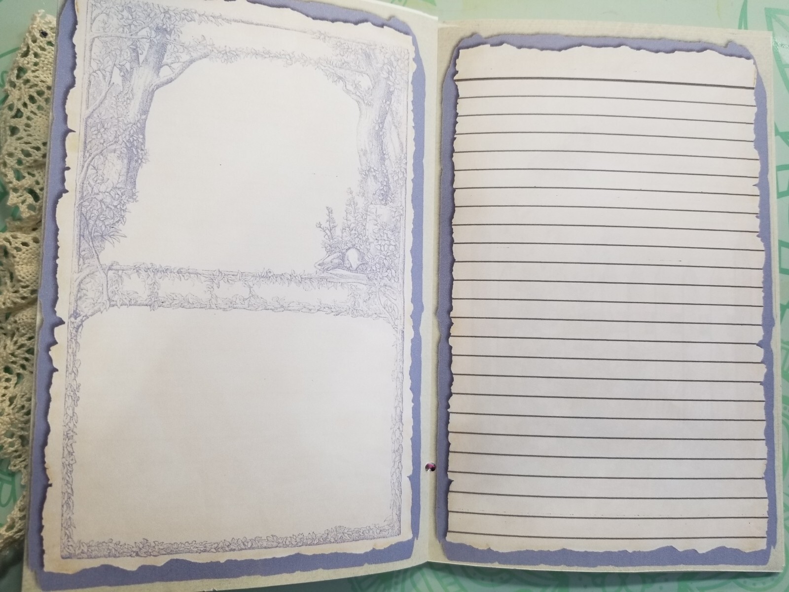 Junk Journal Booklet “SPRINGTIME” HANDMADE Cards, Pockets, Ephemera, Stickers