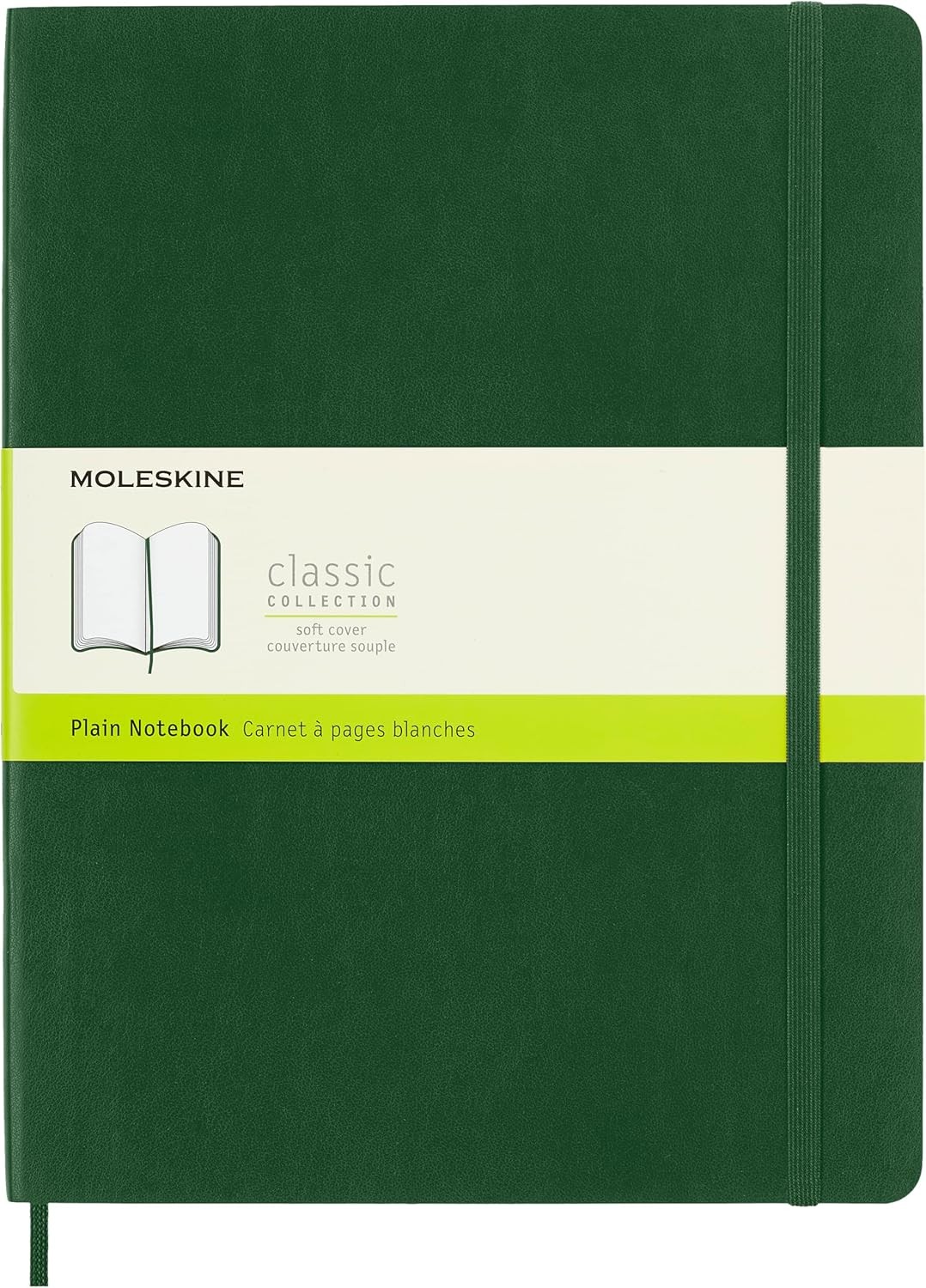 Moleskine Classic Notebook, Soft Cover, XL (7.5 x 9.5 in.) Plain/Blank