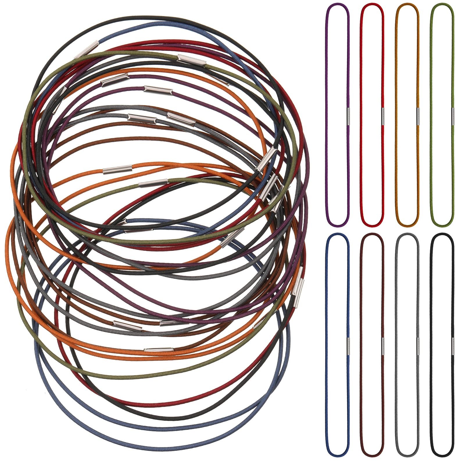 24 Pcs Elastic Bands for Notebook Connecting Inserts Notebook Elastic Spring …