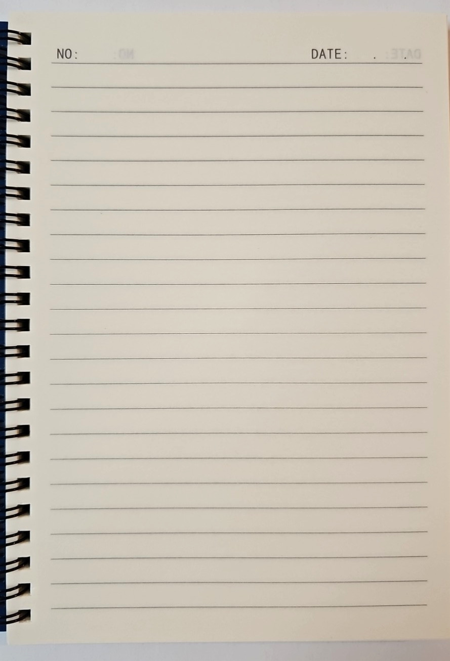 Lined Notebook PVC Cover 80 Lined Double-Spiraled Sheets 6 Colors 5.5 x8.5″ NEW