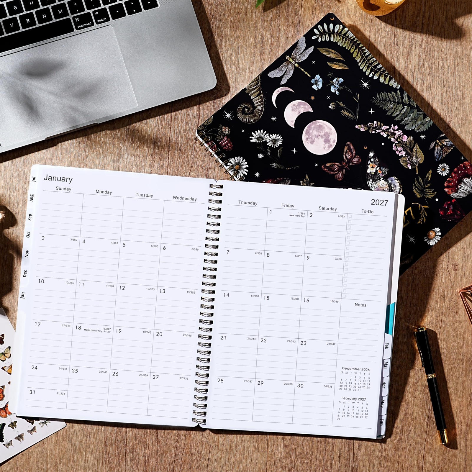 Planner 2026-2027 – July 2026 – June 2027 Planner, 8.5″ x 11″ Letter, black
