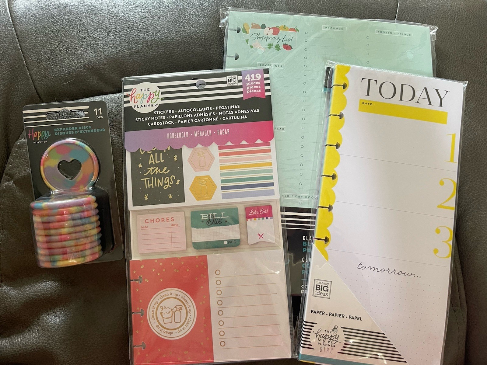 Happy Planner Lot Discs Grocery List Today Sheets Stickers