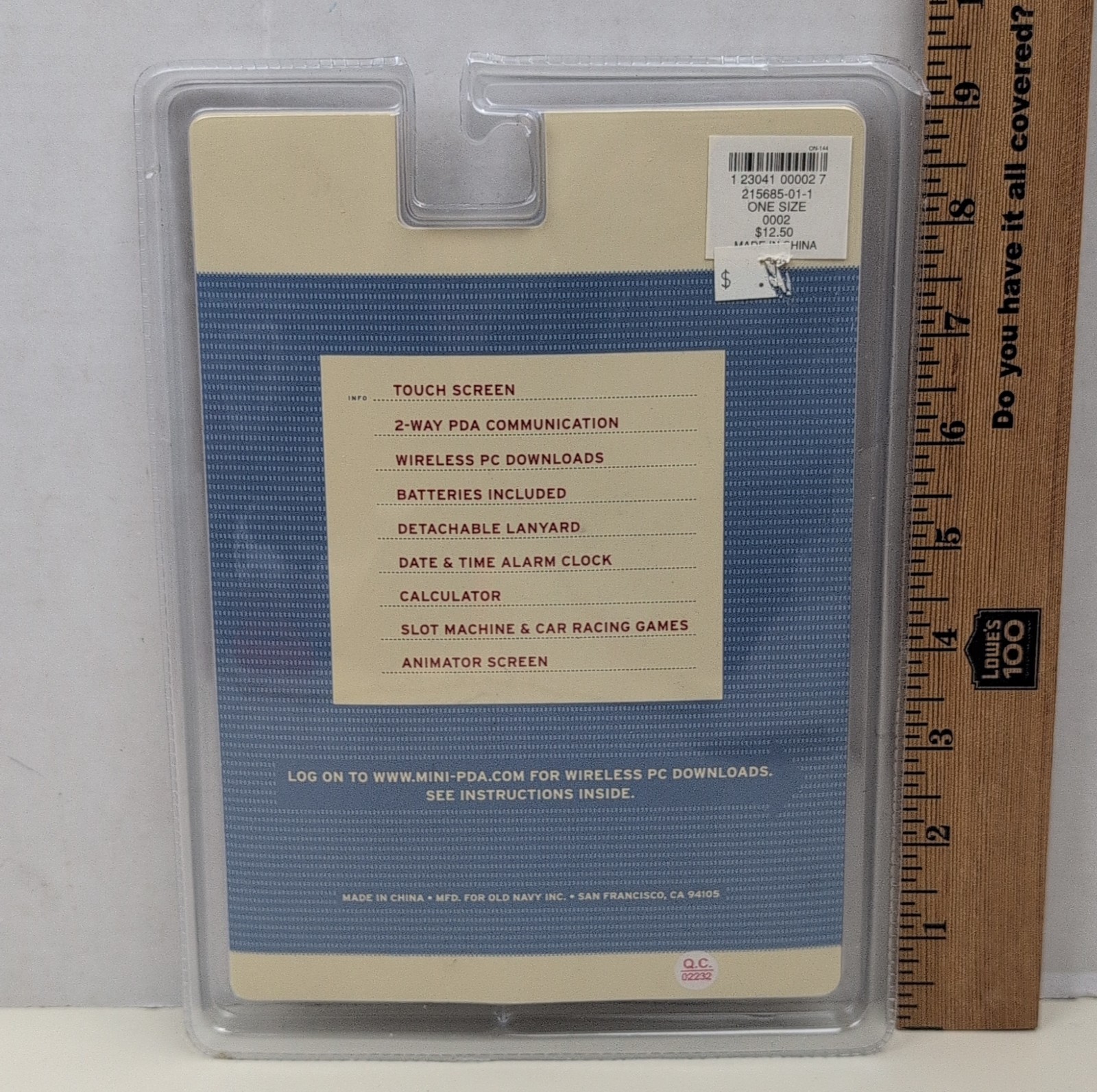 Vintage Old Navy Digital Pocket Planner Mini PDA Touch Screen Organizer NIP Rare