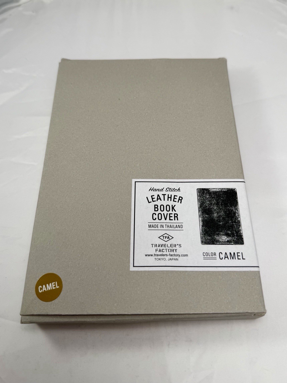 TRAVELER’S Factory Leather Book Cover Bunko Camel New Open Box
