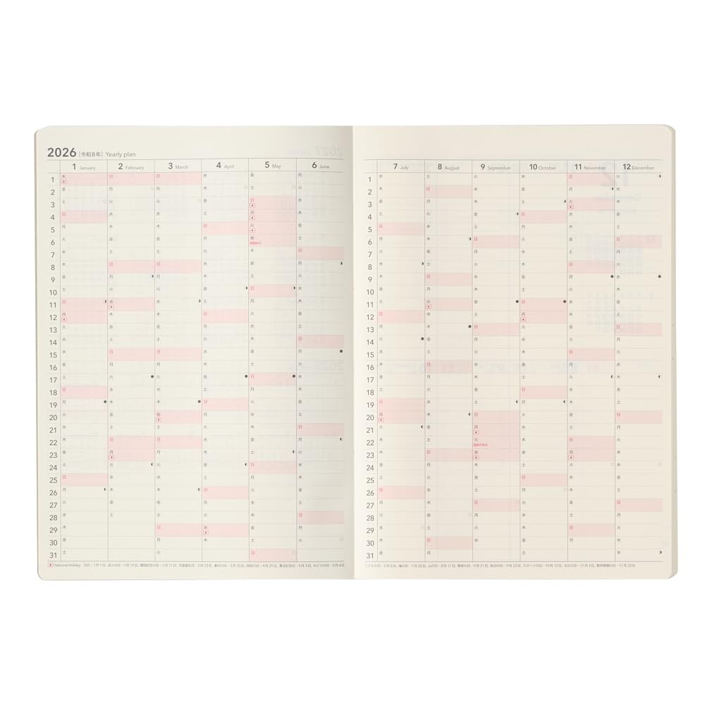 NOLTY Planner 2026 A5 Weekly Block Tio Gray