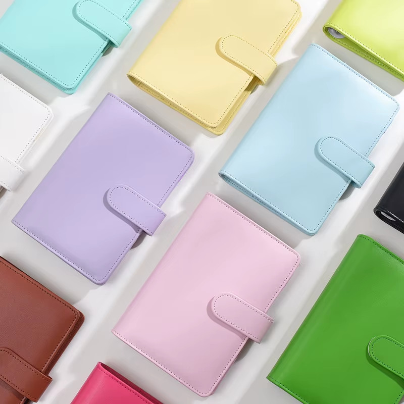 A6 PU Leather Budget Binder Cash Envelope System Money Organizer US