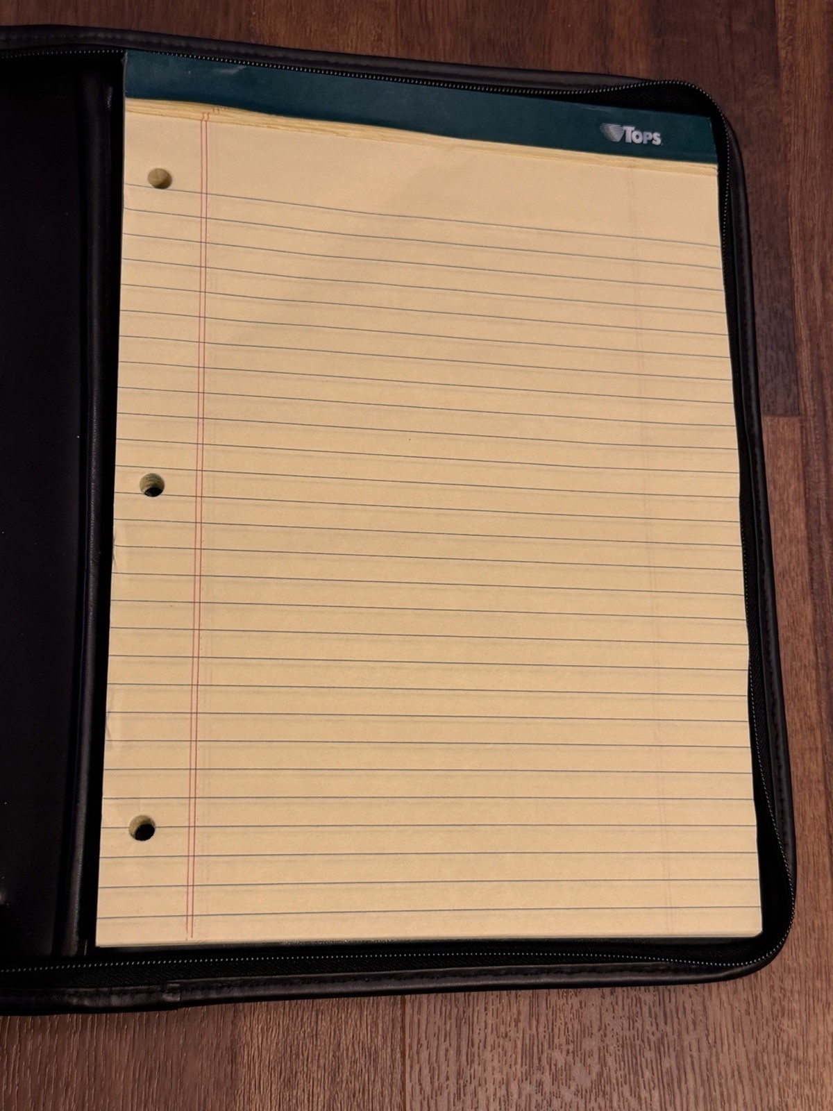 Lavenger Black Zippered Portfolio Padfolio Notebook – Holds 8-1/2″ x 11″ Notepad