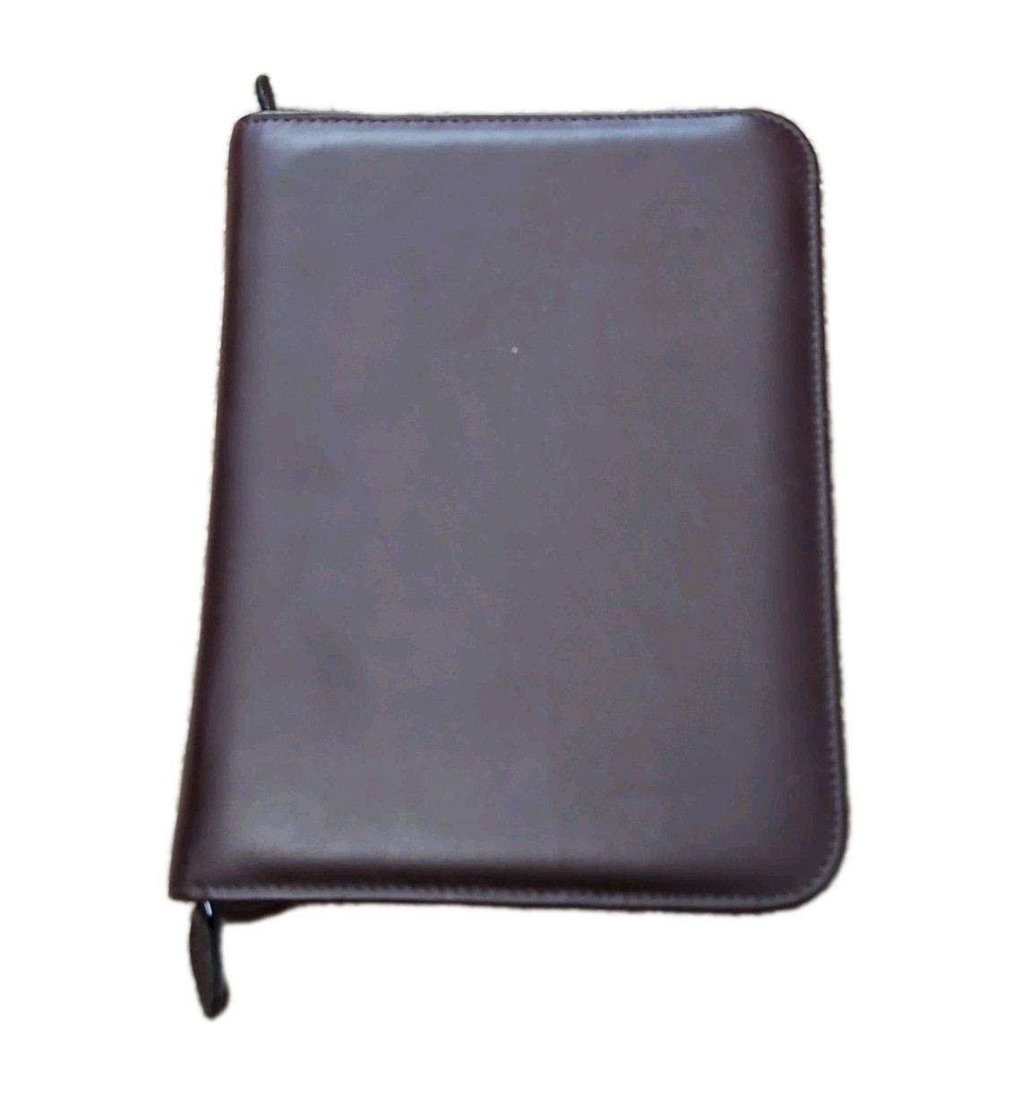 Day-Timer Burgundy Leather 7 Ring Binder Planner Organizer 10.5″x 8″ Made USA