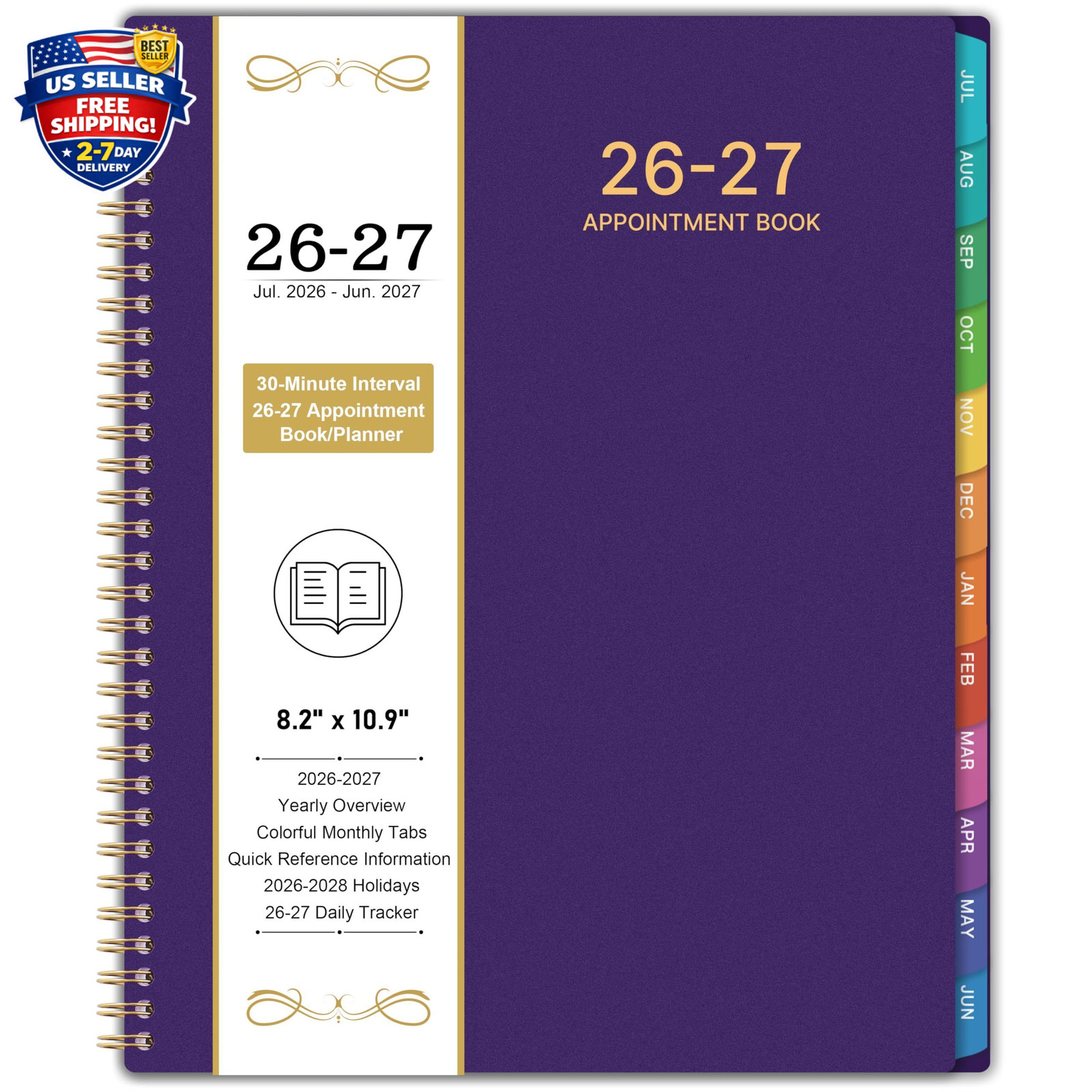 2026-2027 Appointment Book/Planner – 8.2″ x 11″, Daily Planner from Jul. 2026…