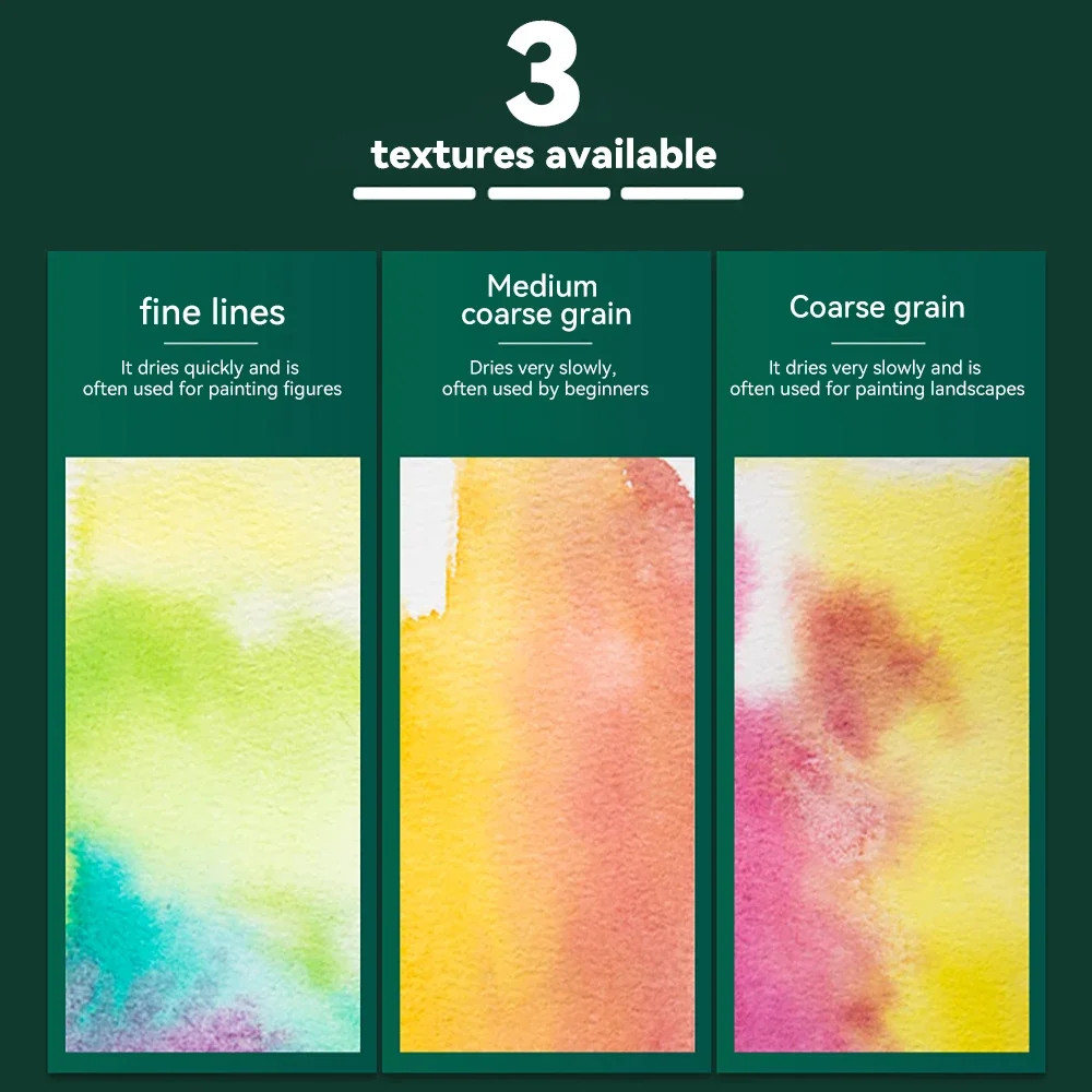 20 Sheets Baohong 200g/300g Watercolor Sketchbook 100% Cotton Watercolor Paper S