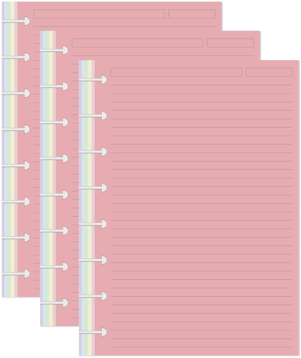 (3-Pack) Junior Size TUL 300 Sheets, White, Blue, Pink, Yellow, Green