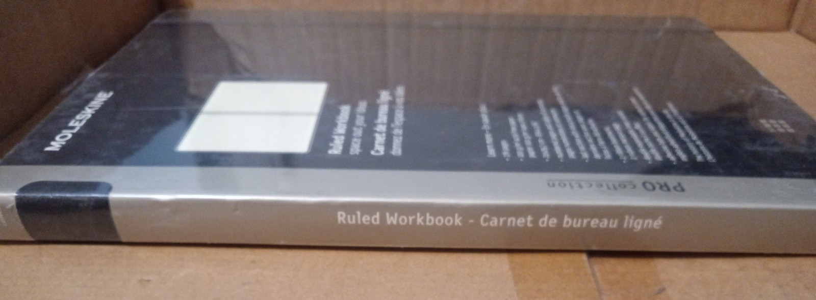 New– Moleskin Pro Collection Ruled Workbook– Lined Paper 8.25 x 11.75