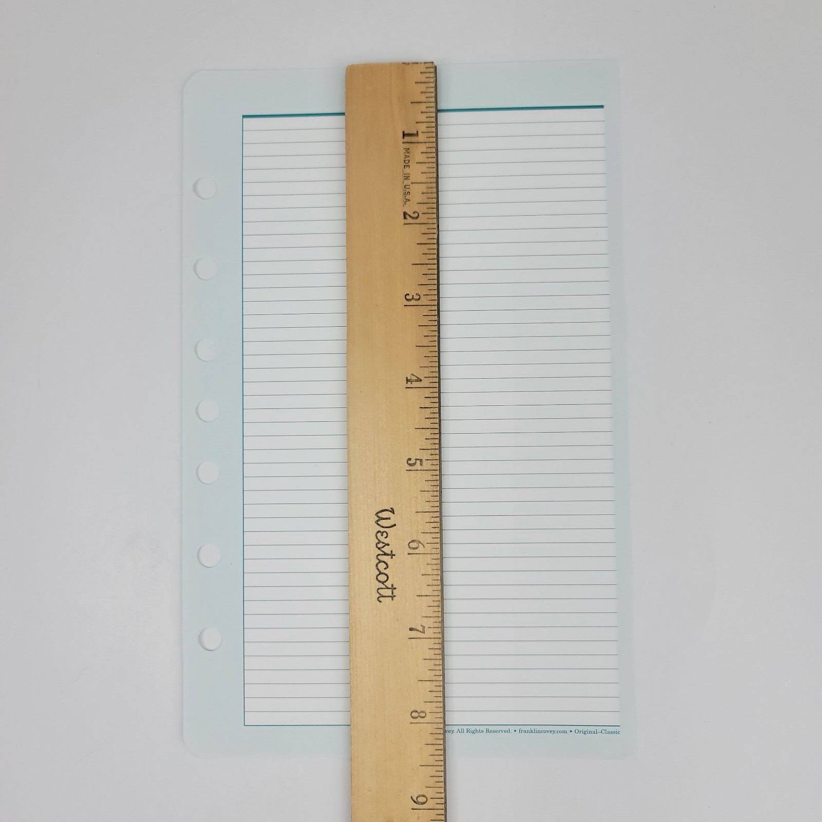 Franklin Covey Classic Size Lined Planner Paper Address Tabbed Dividers Inserts