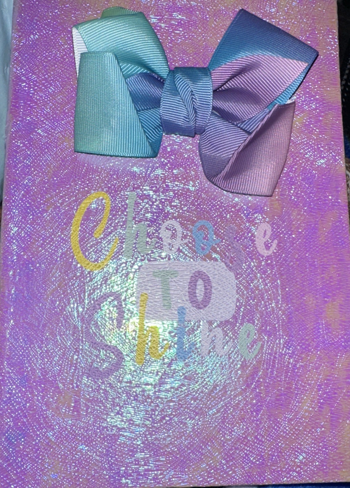 🌟 Brand New “Choose To Shine” Bow Themed Notebook 🌟