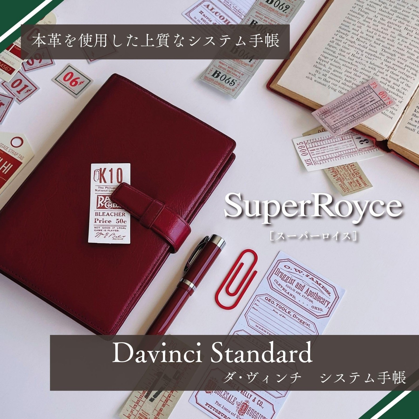 Reimei Fujii Da Vinci Standard System Planner, Bible Edition, Green DB3006M