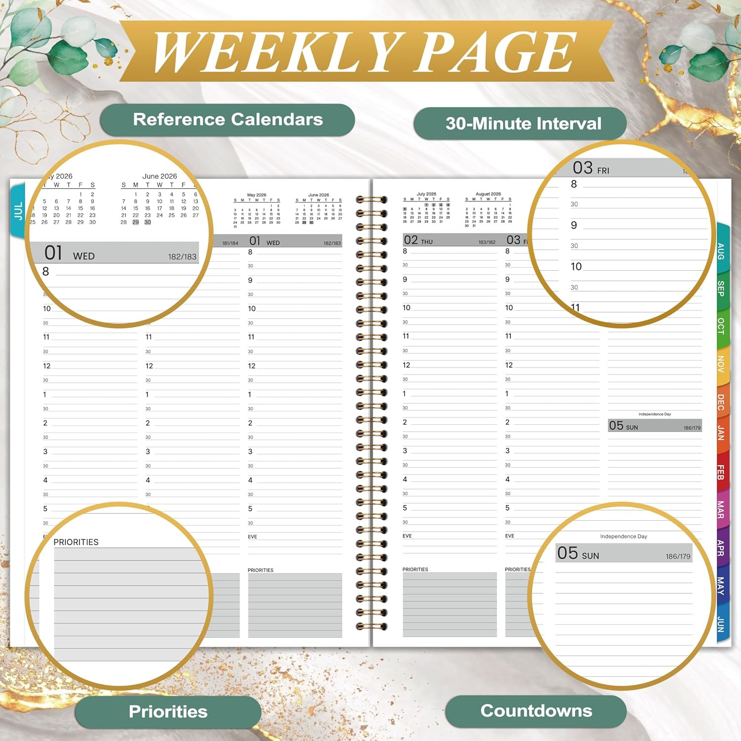 Appointment Book 2026-2027 Daily Planner July 2026 – June 2027 8.5” x 11” NEW