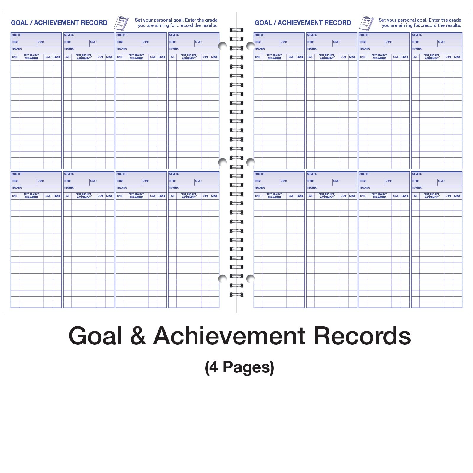 Ward Student Assignment Book 11 x 8 1/2, Blue