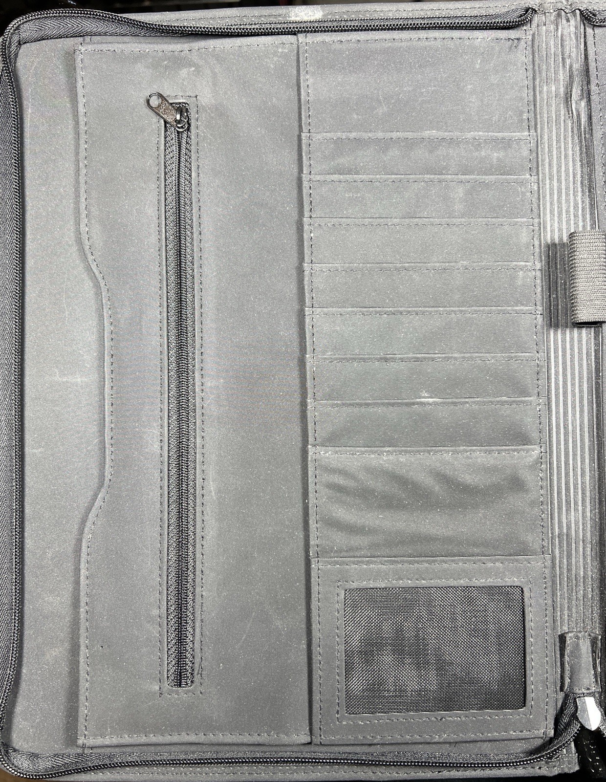 UPS Zippered Portfolio Organizer Binder Document Case Business Padfolio