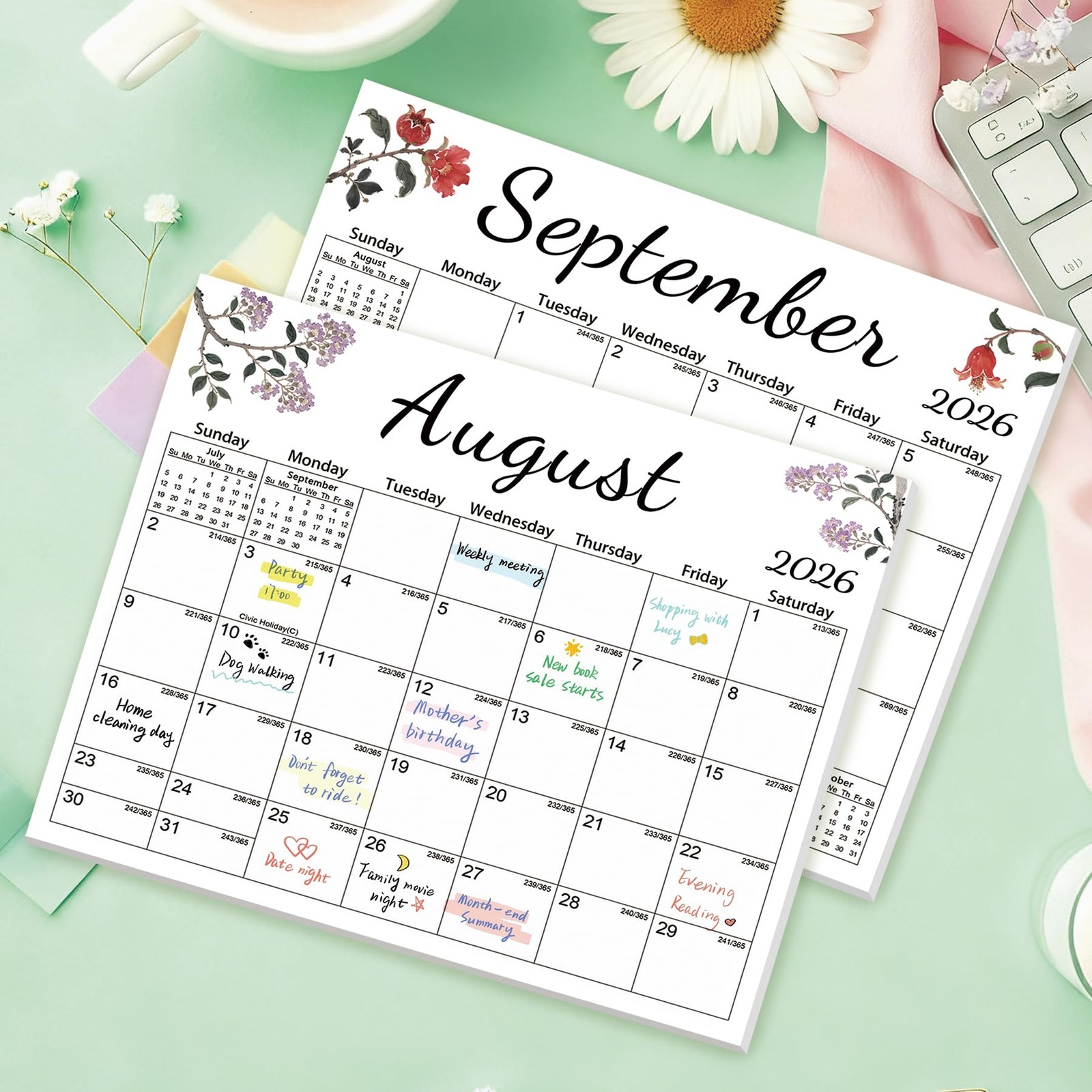 Magnetic 2026 Calendar for Nature -12.6″x11″, Dec 2025 – 2026