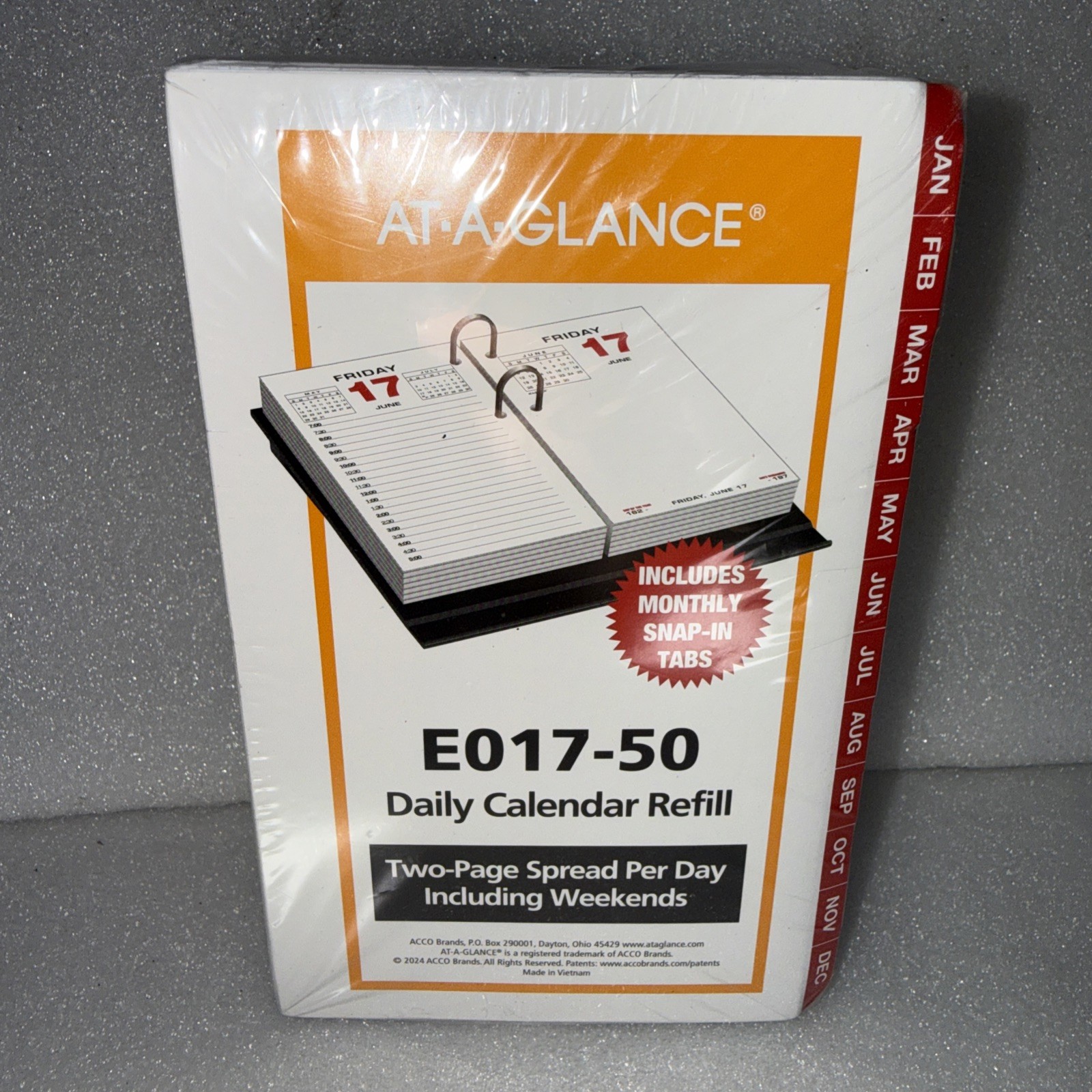 At-A-Glance E017-50 Daily Desk Calendar w Index Refill Only 3.5 x 6″ NEW