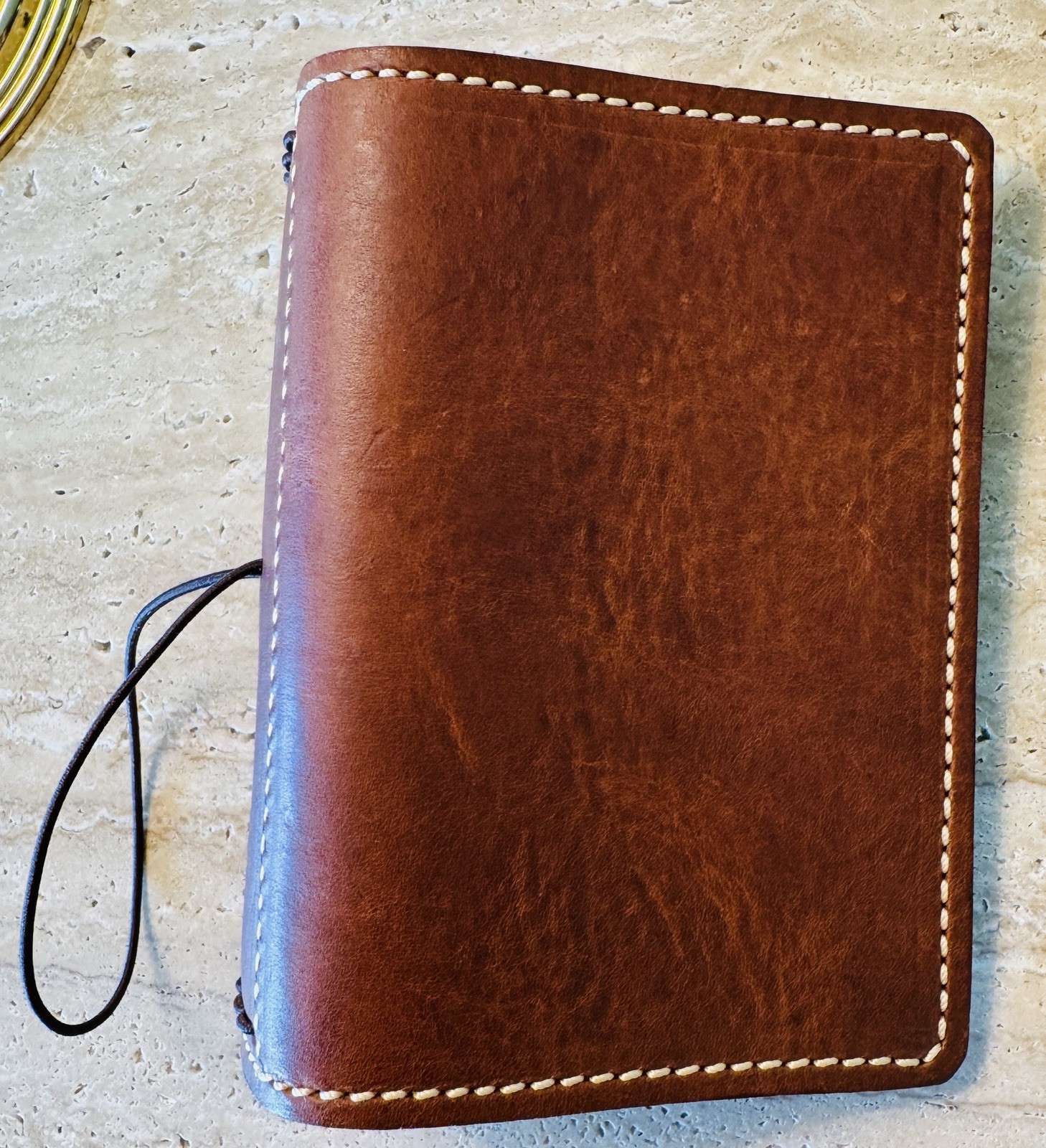 Speckled Fawns Small Leather Notebook Travelers Portfolio Cover New