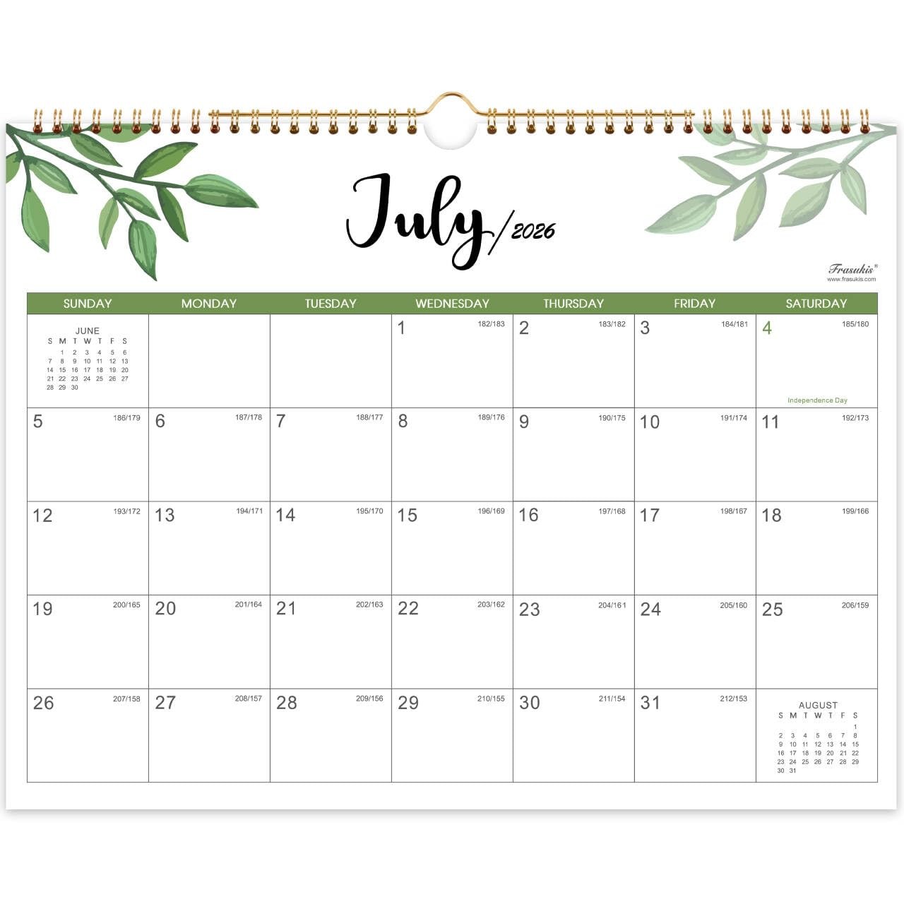 Calendar 2026-2028, 2 Years Wall 14.8” X 11.5”（2026-2027）