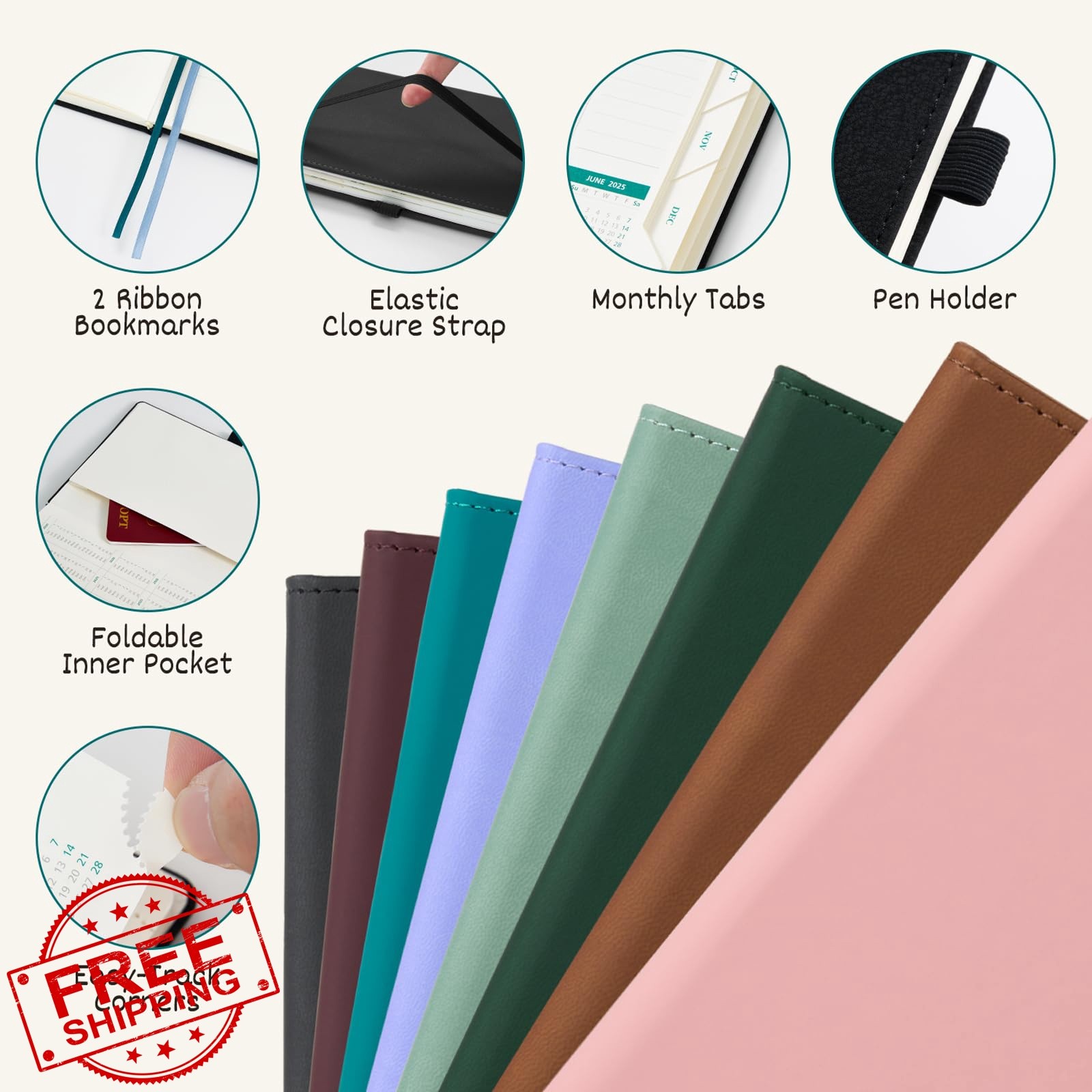 BEZEND Medium Brown Planner Jul 26-Jun 27