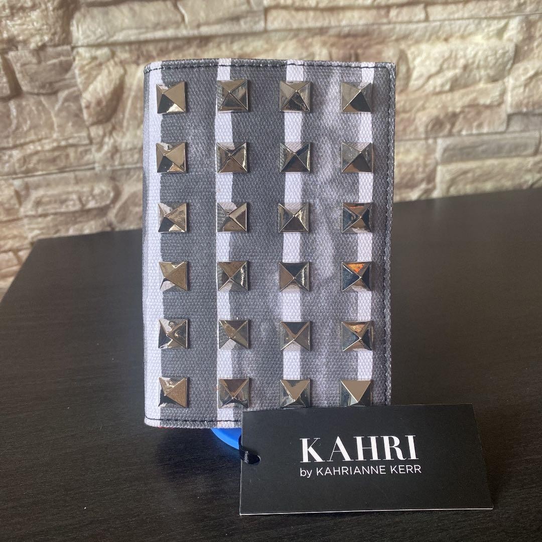 KAHRI by KAHRIANNE KERR Book Cover Anime Collectible Gray White Stripes Silver S
