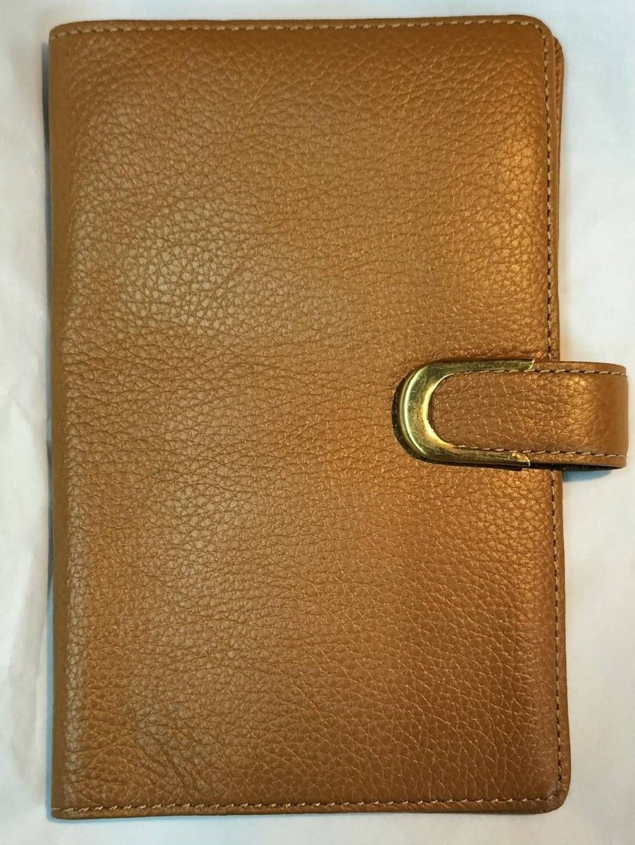 Genuine Leather Notebook Cover Brown Leather Diary Case for Notebook (Check Size