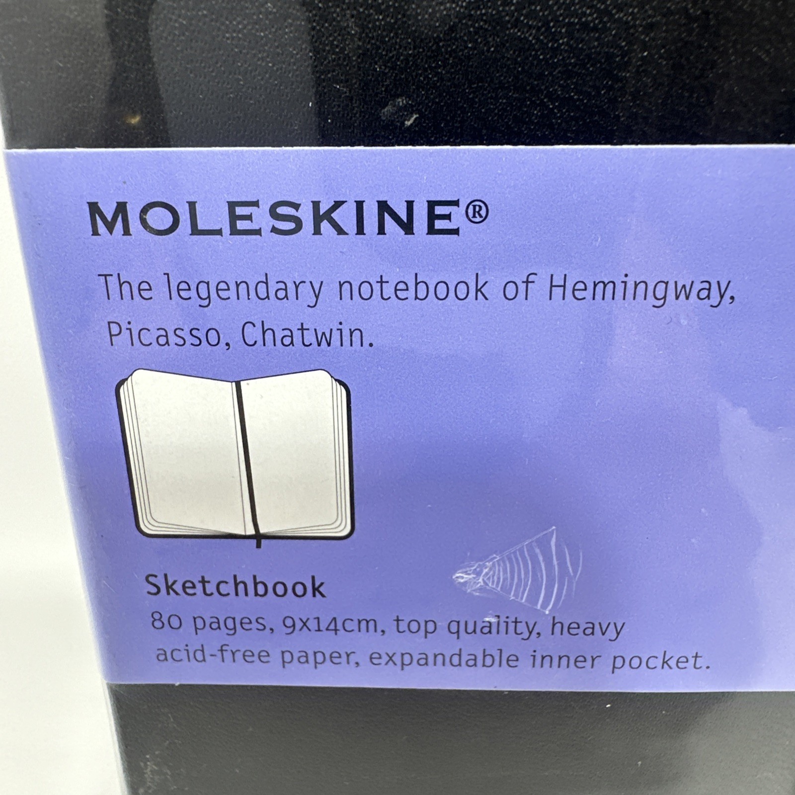 Moleskine Classic Plain Sketch Notebook Cover 3×5 Black Journal Diary 192pg