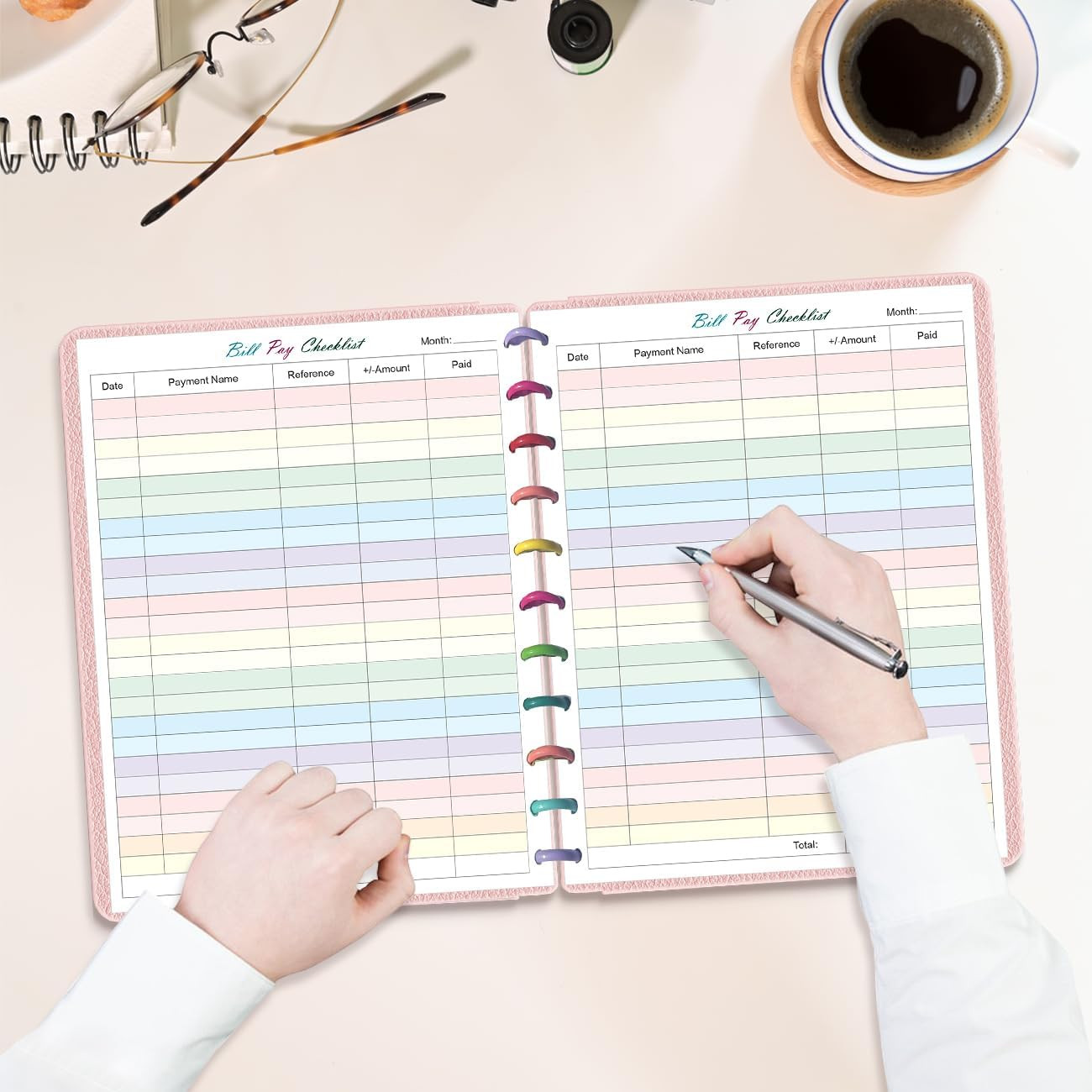 (2-Pack) A4 TUL Bill Payment Checklist Refills – 100 Sheets/200 Pages Letter Siz