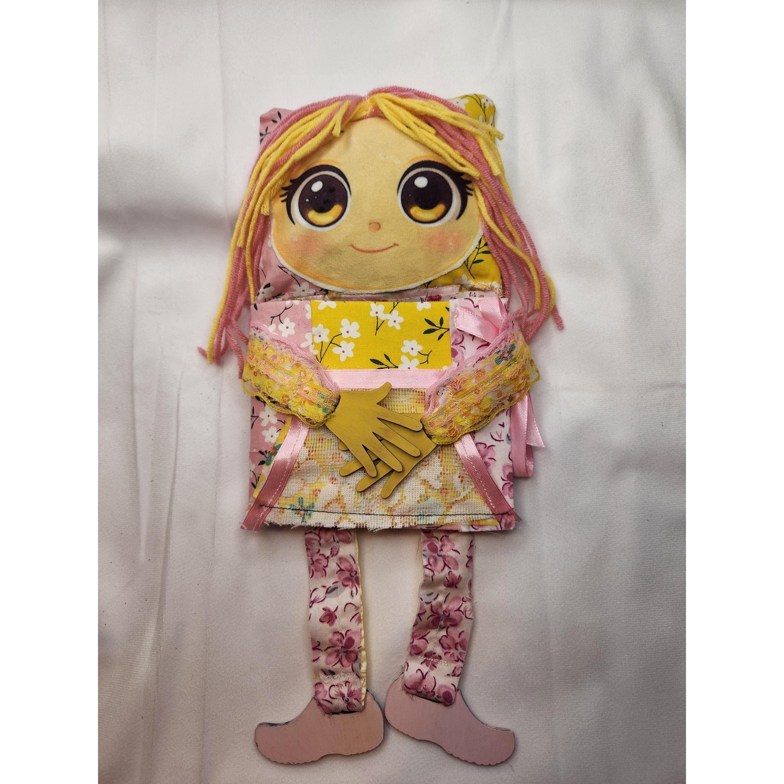 Flower Doll Junk Journal: Handmade Mixed Media Naked Refillable Pages Journal