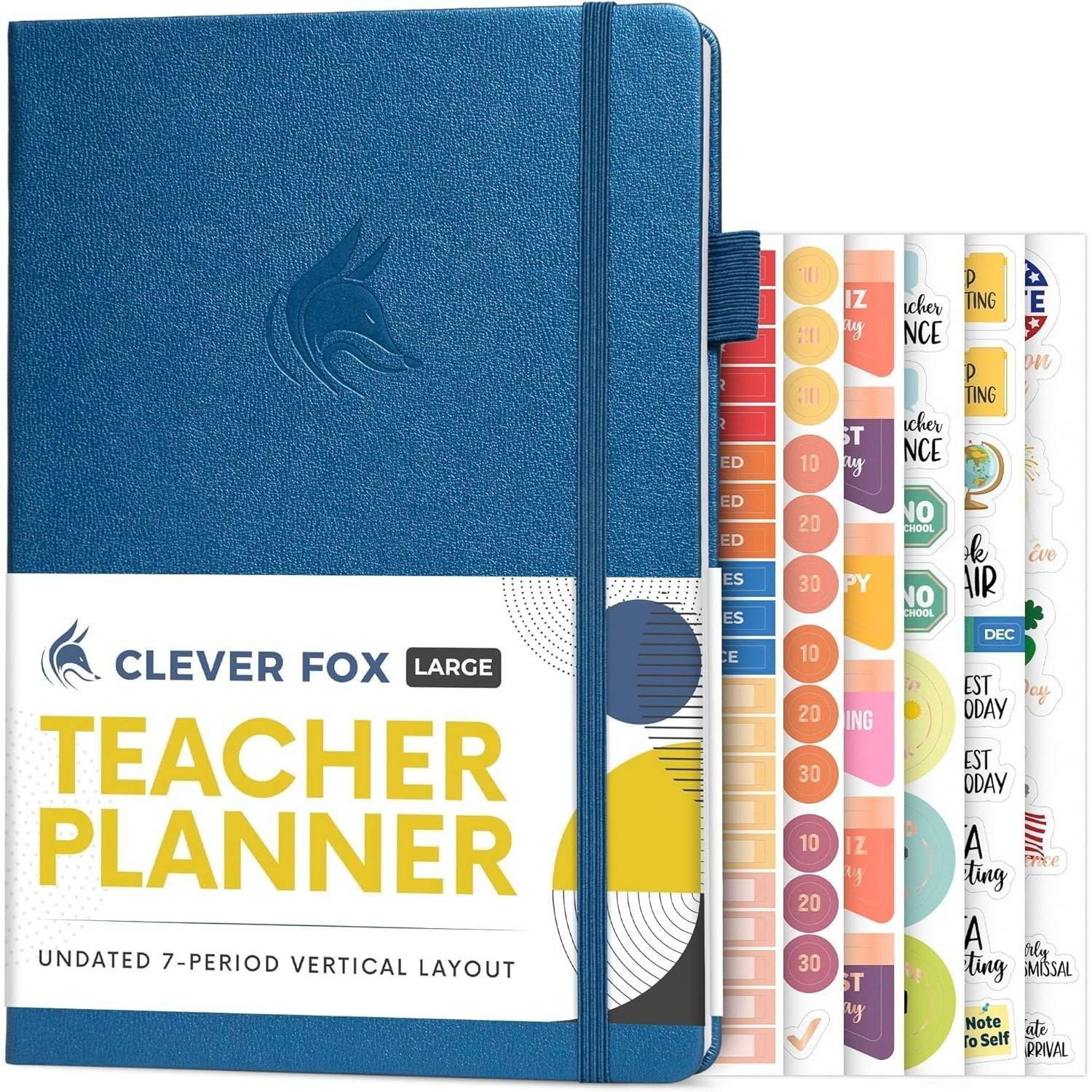 Clever Fox Teacher Planner School Year Planner in Mystic Blue