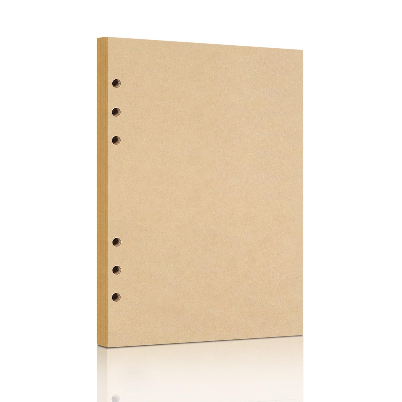 Mafegu A5 Refill Paper, Unlined Blank Kraft Kraft-Blank-A5, Pages