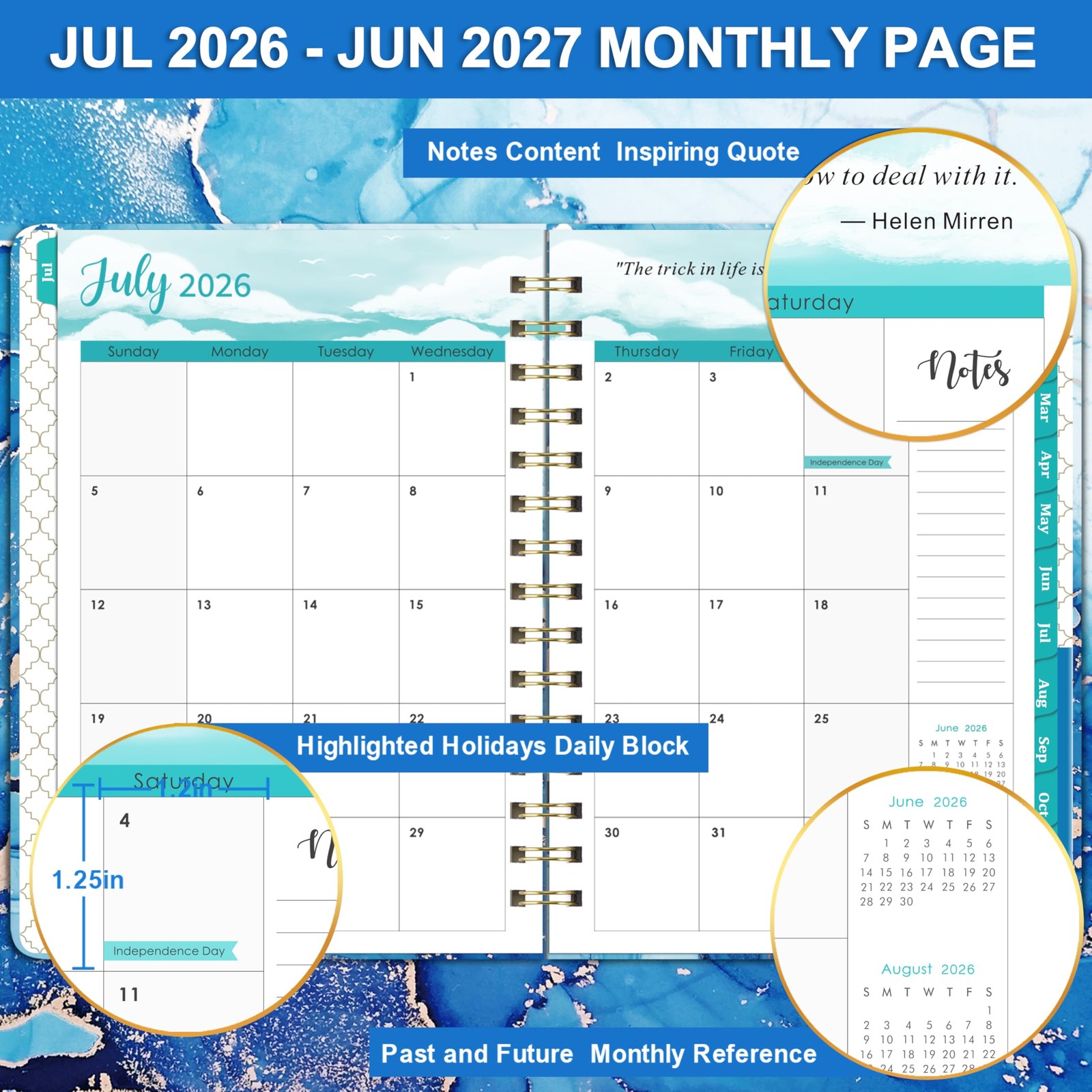 Planner 2026-2027 – Academic 2026-2027, July 2026 – June 8.5″ x 6.4″