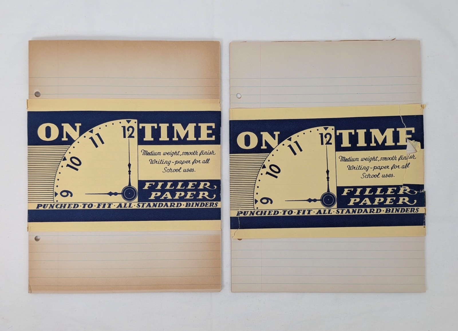 Fun Vtg/Antique Woolworth Cardboard Cover Loose Leaf Notebook with Paper Refills